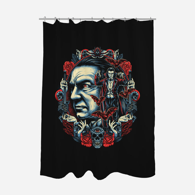 Mind Control of the Vampire-none polyester shower curtain-glitchygorilla
