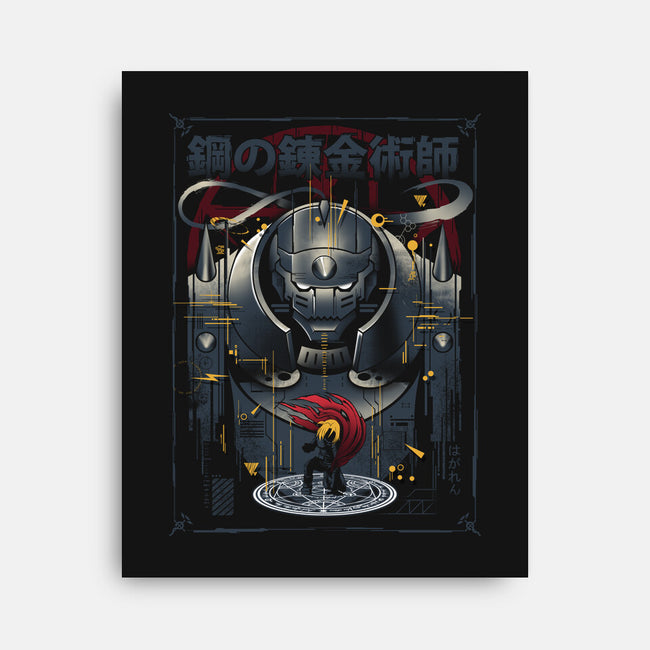 The Armored Alchemist-none stretched canvas-silentOp