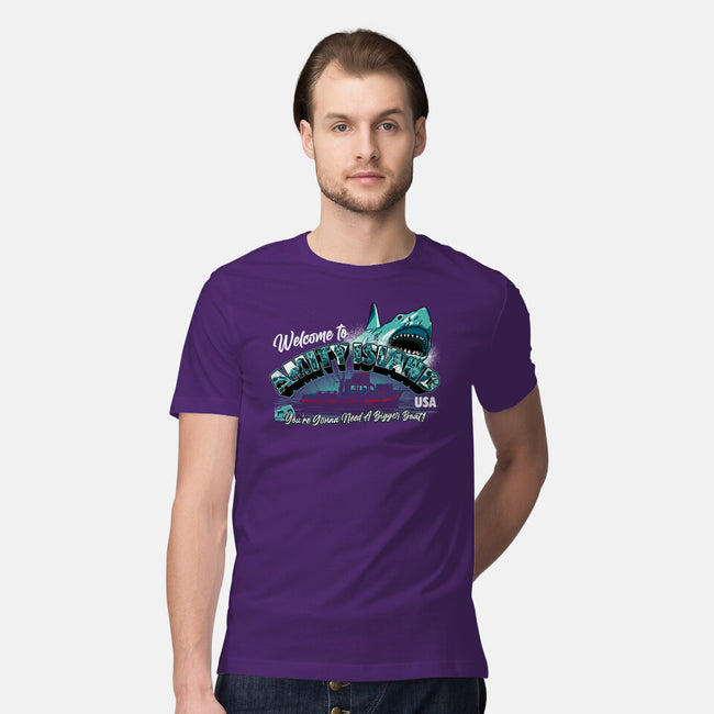 Welcome To Amity Island-mens premium tee-goodidearyan