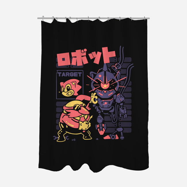 Evil Creation-none polyester shower curtain-Sketchdemao