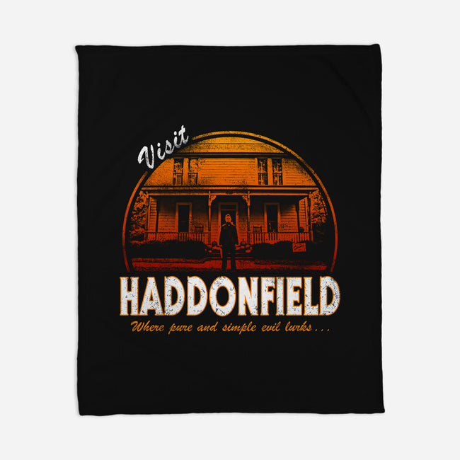 Visit Haddonfield-none fleece blanket-Apgar Arts
