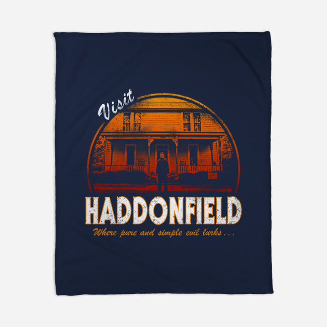 Visit Haddonfield-none fleece blanket-Apgar Arts