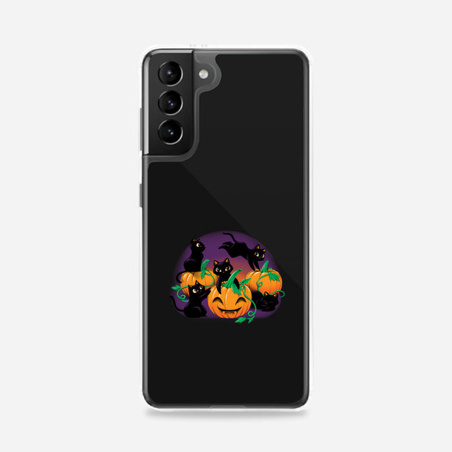 Hello Cat Halloween-samsung snap phone case-tobefonseca