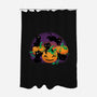 Hello Cat Halloween-none polyester shower curtain-tobefonseca