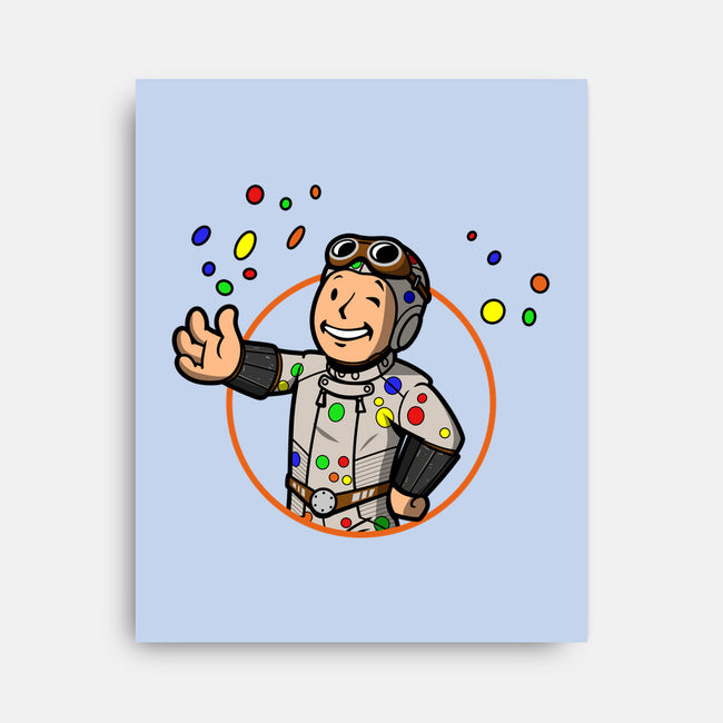 Polka Dot Boy-none stretched canvas-Boggs Nicolas