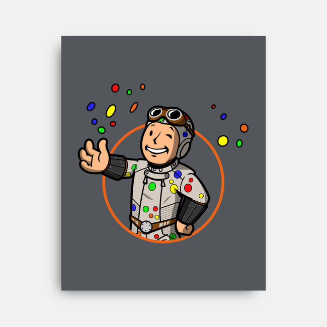 Polka Dot Boy-none stretched canvas-Boggs Nicolas