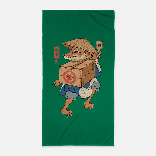 Hikyaku Fox-none beach towel-vp021