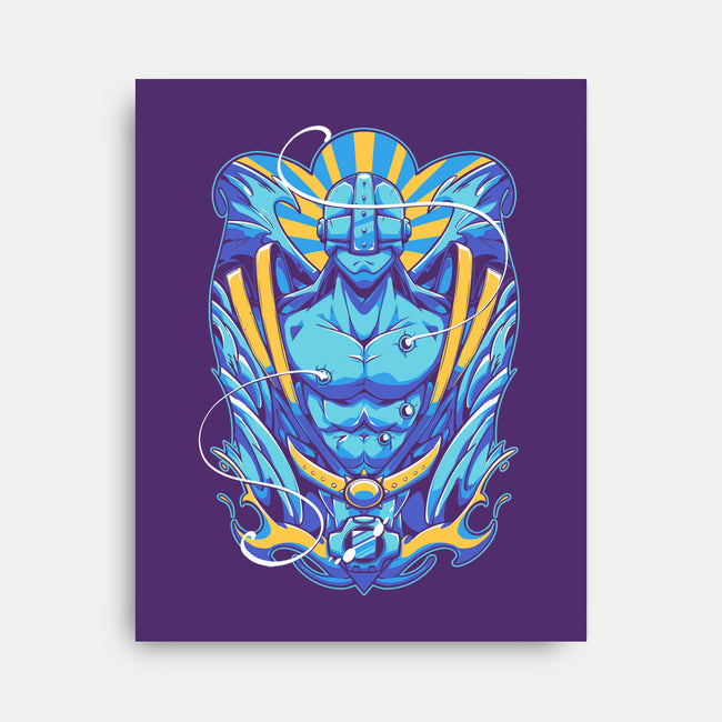 Angemon-none stretched canvas-Kabuto Studio