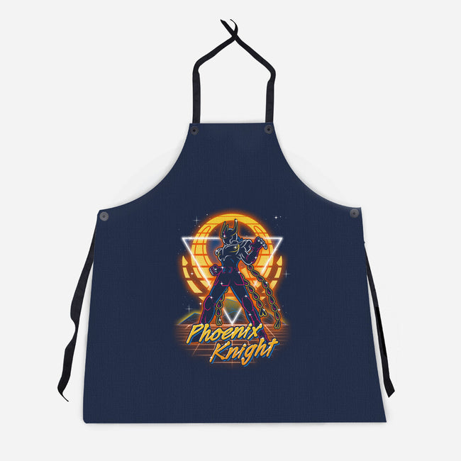 Retro Phoenix Knight-unisex kitchen apron-Olipop