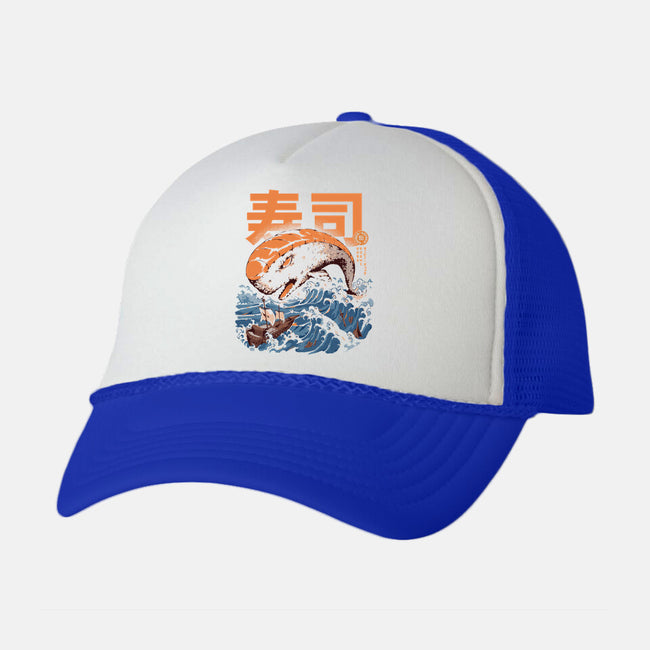 Moby Sushi-unisex trucker hat-ilustrata