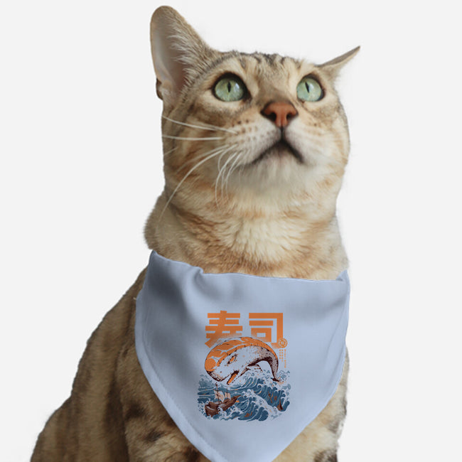 Moby Sushi-cat adjustable pet collar-ilustrata