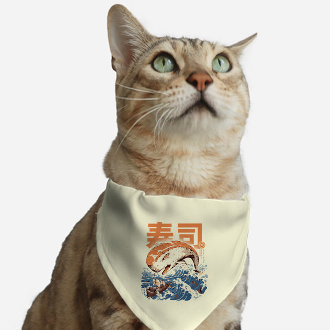 Moby Sushi-cat adjustable pet collar-ilustrata