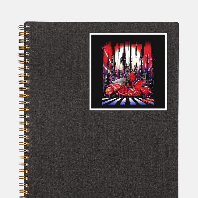 Neon Akira-none glossy sticker-silentOp