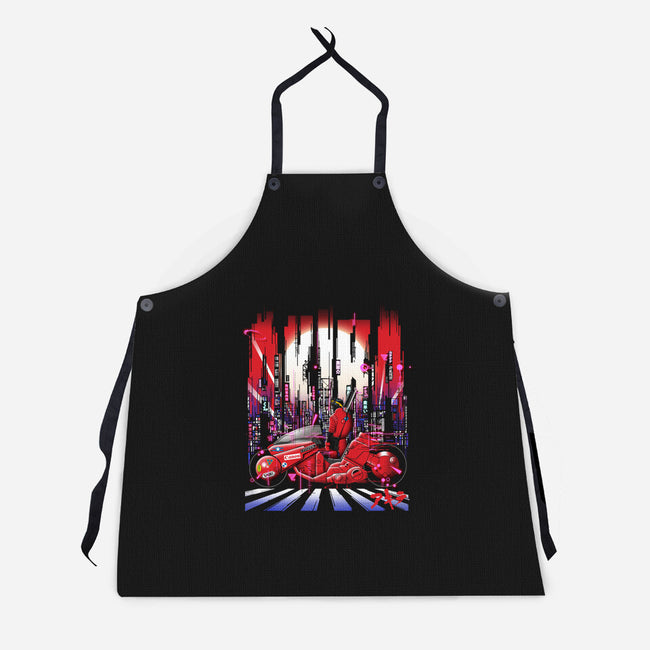 Neon Akira-unisex kitchen apron-silentOp
