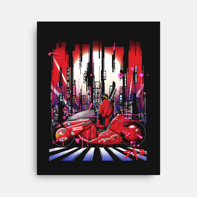 Neon Akira-none stretched canvas-silentOp
