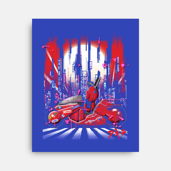 Neon Akira-none stretched canvas-silentOp