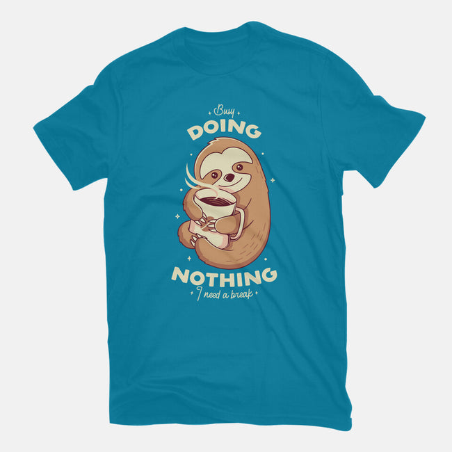 Sloth Coffee-womens fitted tee-Alundrart