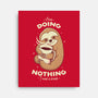 Sloth Coffee-none stretched canvas-Alundrart