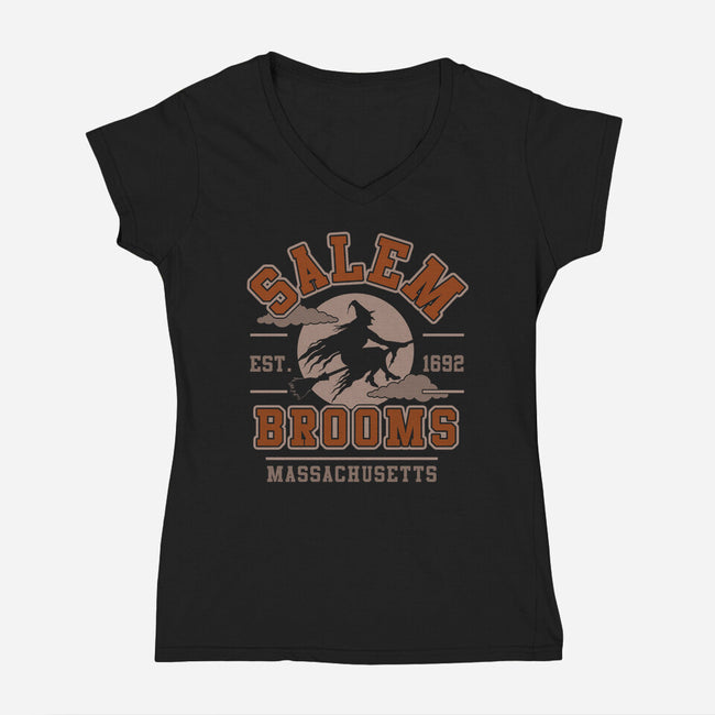 Salem Brooms-womens v-neck tee-Thiago Correa