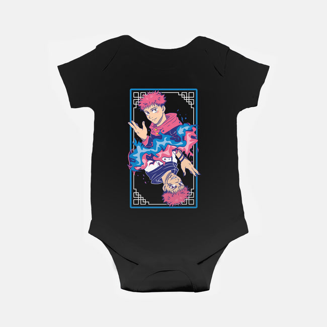 The King Of Curses-baby basic onesie-Domii