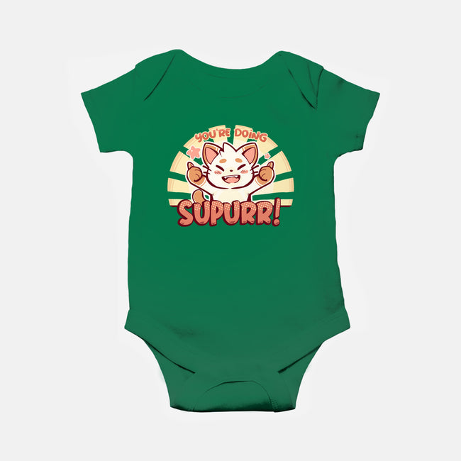 You're Doing SuPURR-baby basic onesie-TechraNova