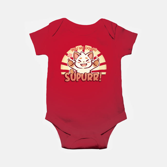 You're Doing SuPURR-baby basic onesie-TechraNova