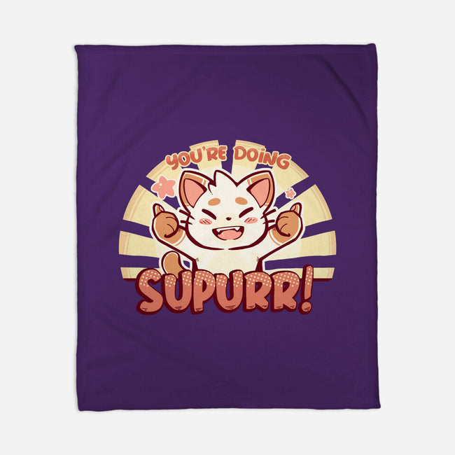 You're Doing SuPURR-none fleece blanket-TechraNova