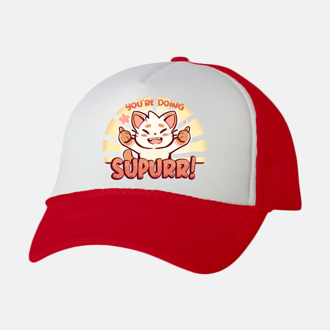 You're Doing SuPURR-unisex trucker hat-TechraNova