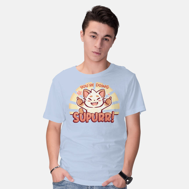 You're Doing SuPURR-mens basic tee-TechraNova