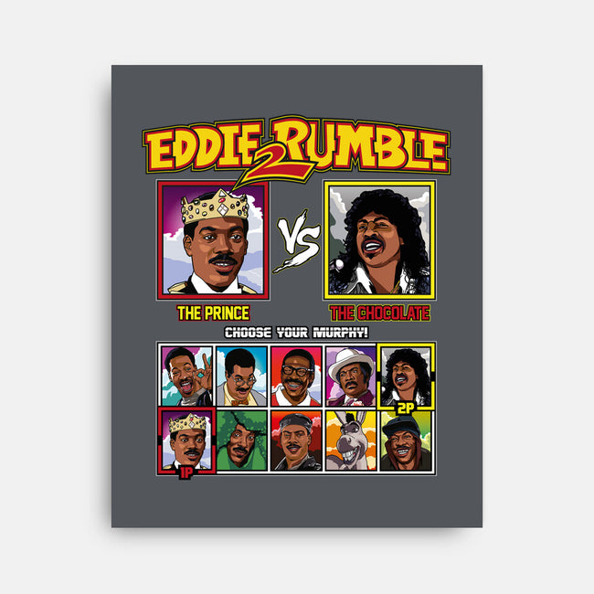 Eddie 2 Rumble-none stretched canvas-Retro Review