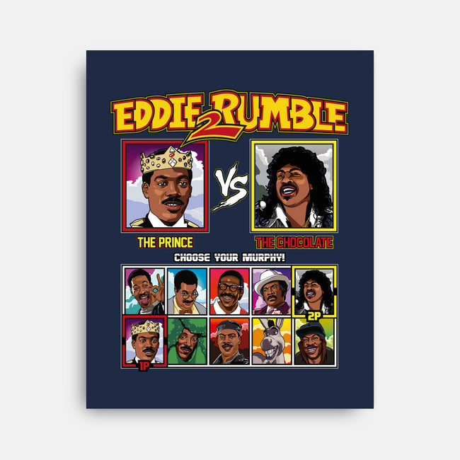 Eddie 2 Rumble-none stretched canvas-Retro Review