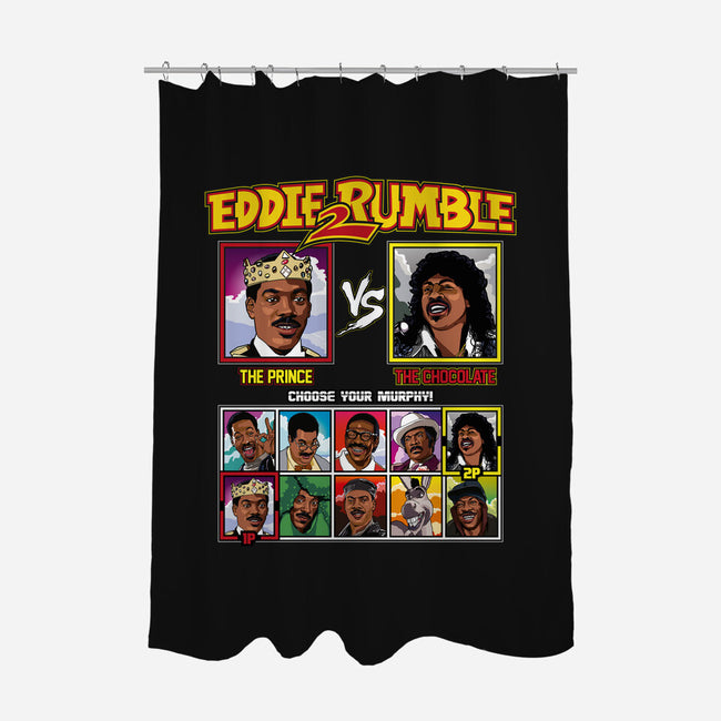 Eddie 2 Rumble-none polyester shower curtain-Retro Review