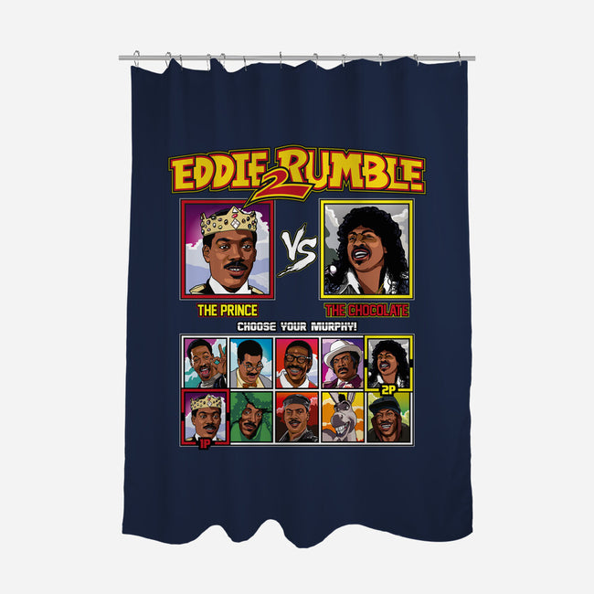 Eddie 2 Rumble-none polyester shower curtain-Retro Review