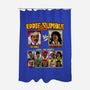 Eddie 2 Rumble-none polyester shower curtain-Retro Review