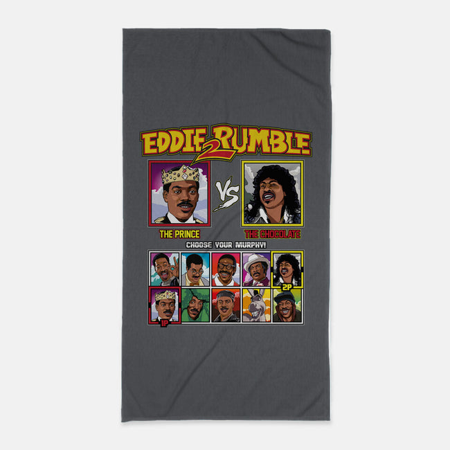 Eddie 2 Rumble-none beach towel-Retro Review