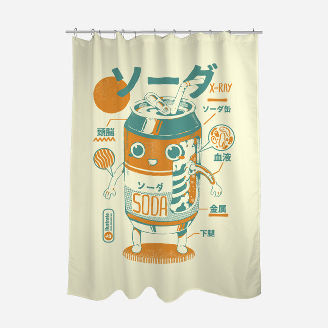 Soda Can X-Ray-none polyester shower curtain-ilustrata