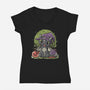 Fury Halloween-womens v-neck tee-eduely