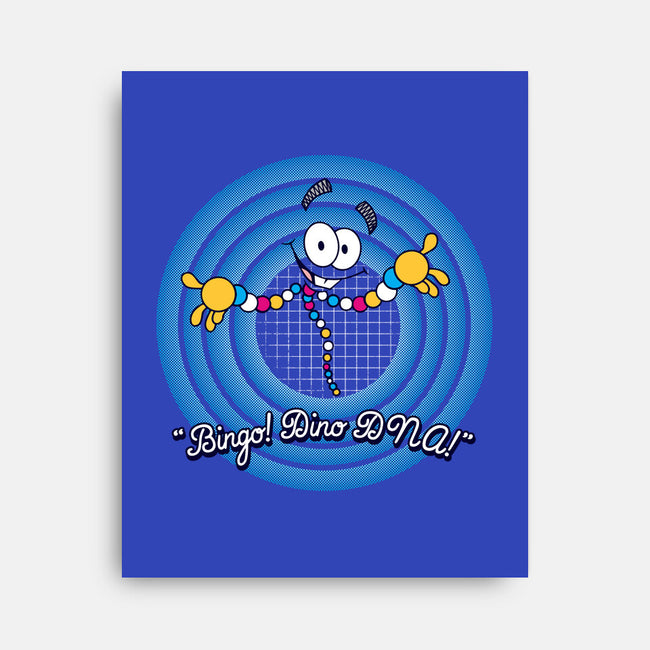 Dinosaur DNA-none stretched canvas-dalethesk8er