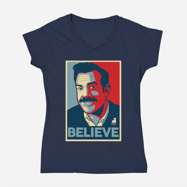 The Believer-womens v-neck tee-Adams Pinto