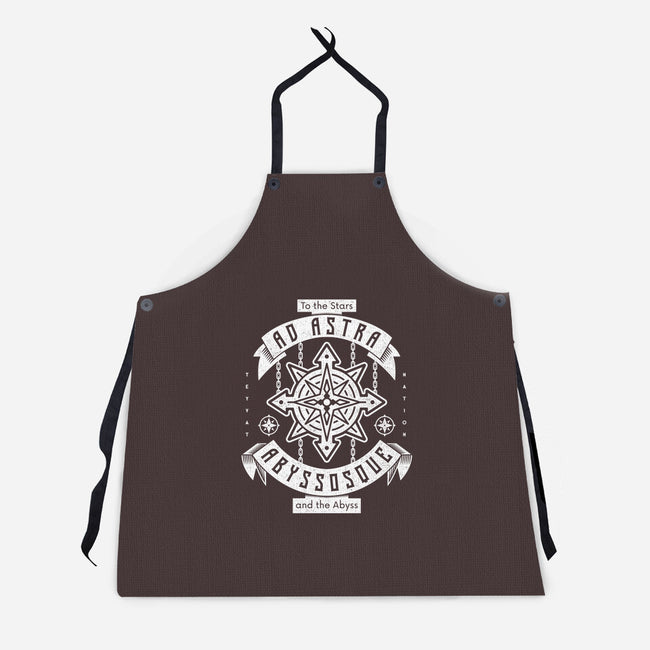 Ad Astra Abyssoque-unisex kitchen apron-Logozaste