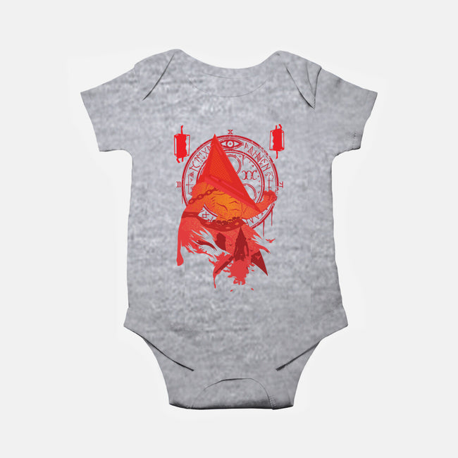 Red Pyramid Thing-baby basic onesie-SwensonaDesigns