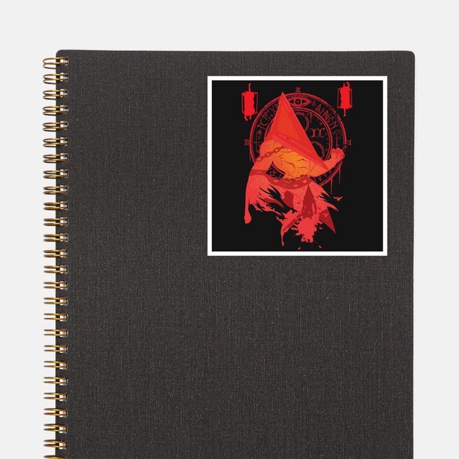 Red Pyramid Thing-none glossy sticker-SwensonaDesigns