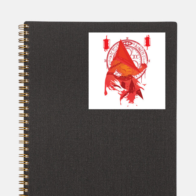 Red Pyramid Thing-none glossy sticker-SwensonaDesigns