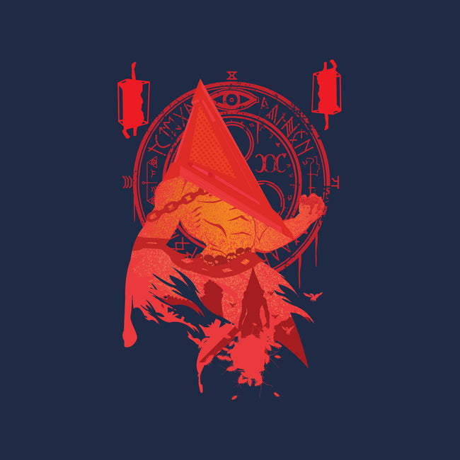 Red Pyramid Thing-none polyester shower curtain-SwensonaDesigns