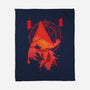 Red Pyramid Thing-none fleece blanket-SwensonaDesigns