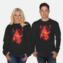 Red Pyramid Thing-unisex crew neck sweatshirt-SwensonaDesigns