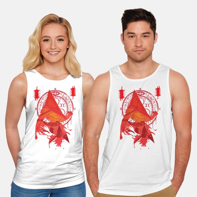 Red Pyramid Thing-unisex basic tank-SwensonaDesigns