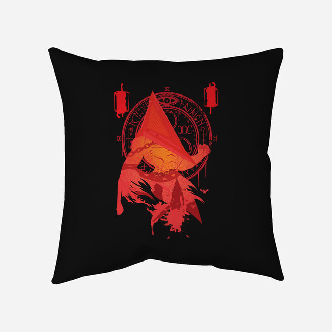 Red Pyramid Thing-none removable cover w insert throw pillow-SwensonaDesigns