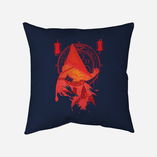 Red Pyramid Thing-none removable cover w insert throw pillow-SwensonaDesigns