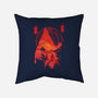 Red Pyramid Thing-none removable cover w insert throw pillow-SwensonaDesigns